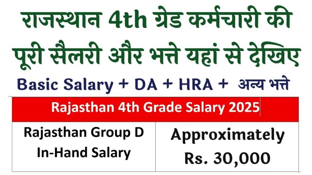 Rajasthan 4th Grade Salary 2025