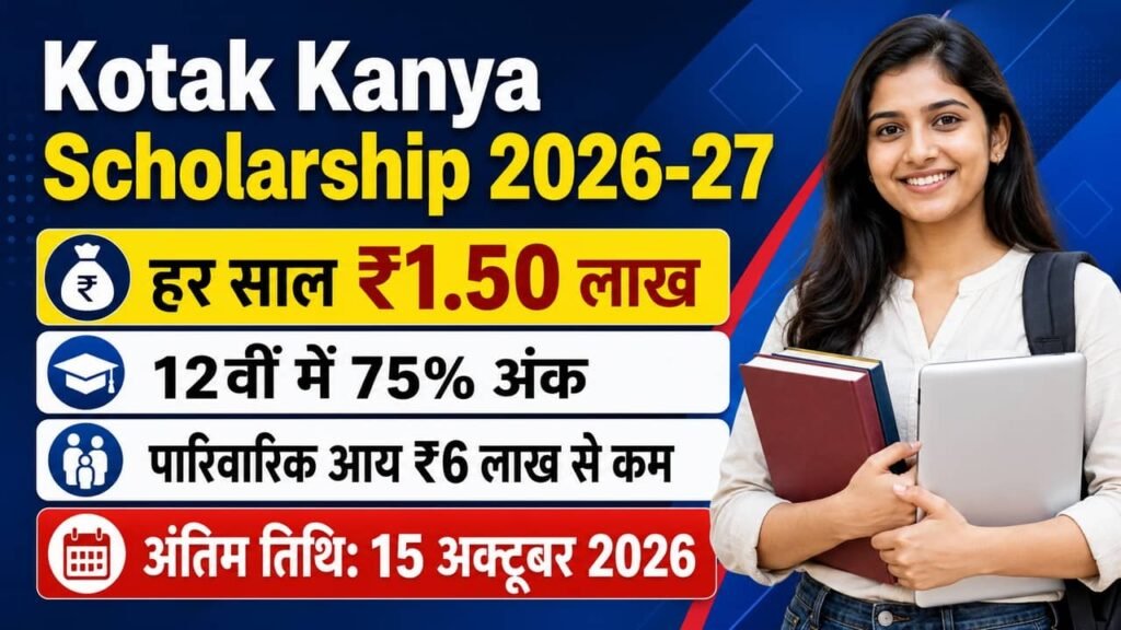 Kotak Kanya Scholarship 2026-27