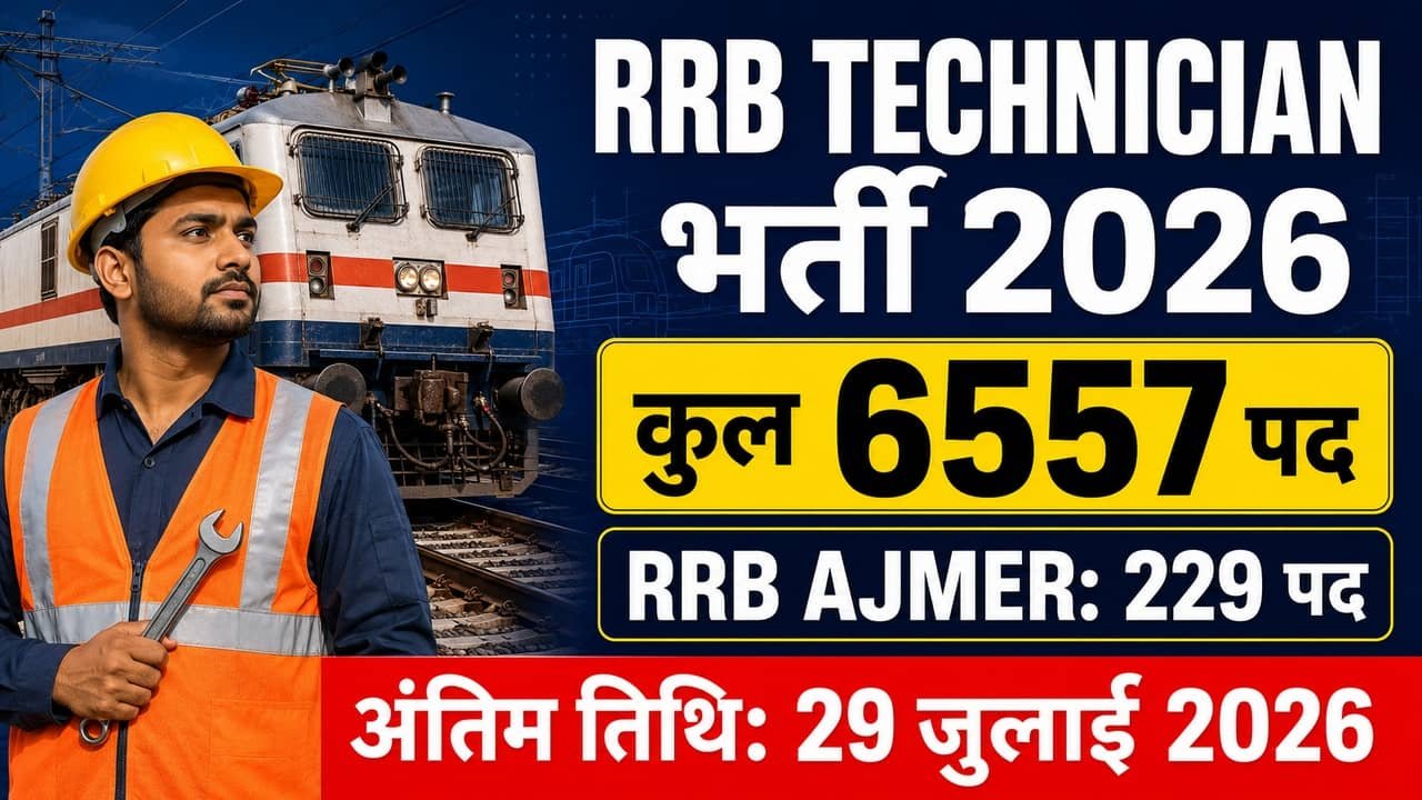RRB Technician Recruitment 2026