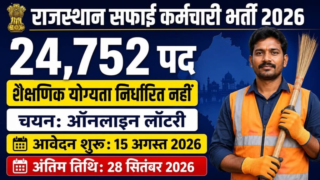 Rajasthan Safai Karmchari Recruitment 2026