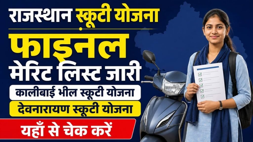 Rajasthan Scooty Yojana Merit List 2026