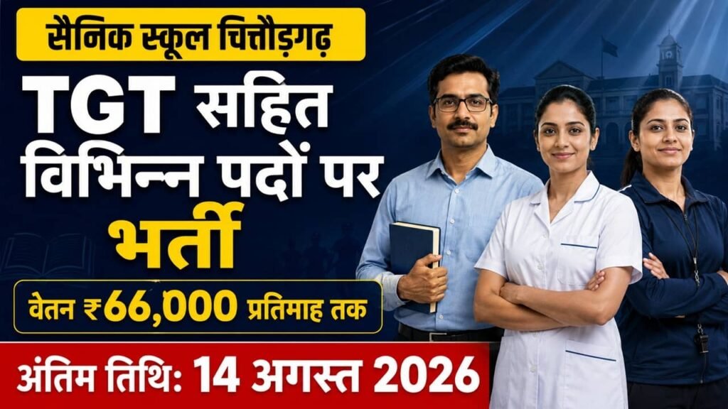 Sainik School Chittorgarh Recruitment 2026