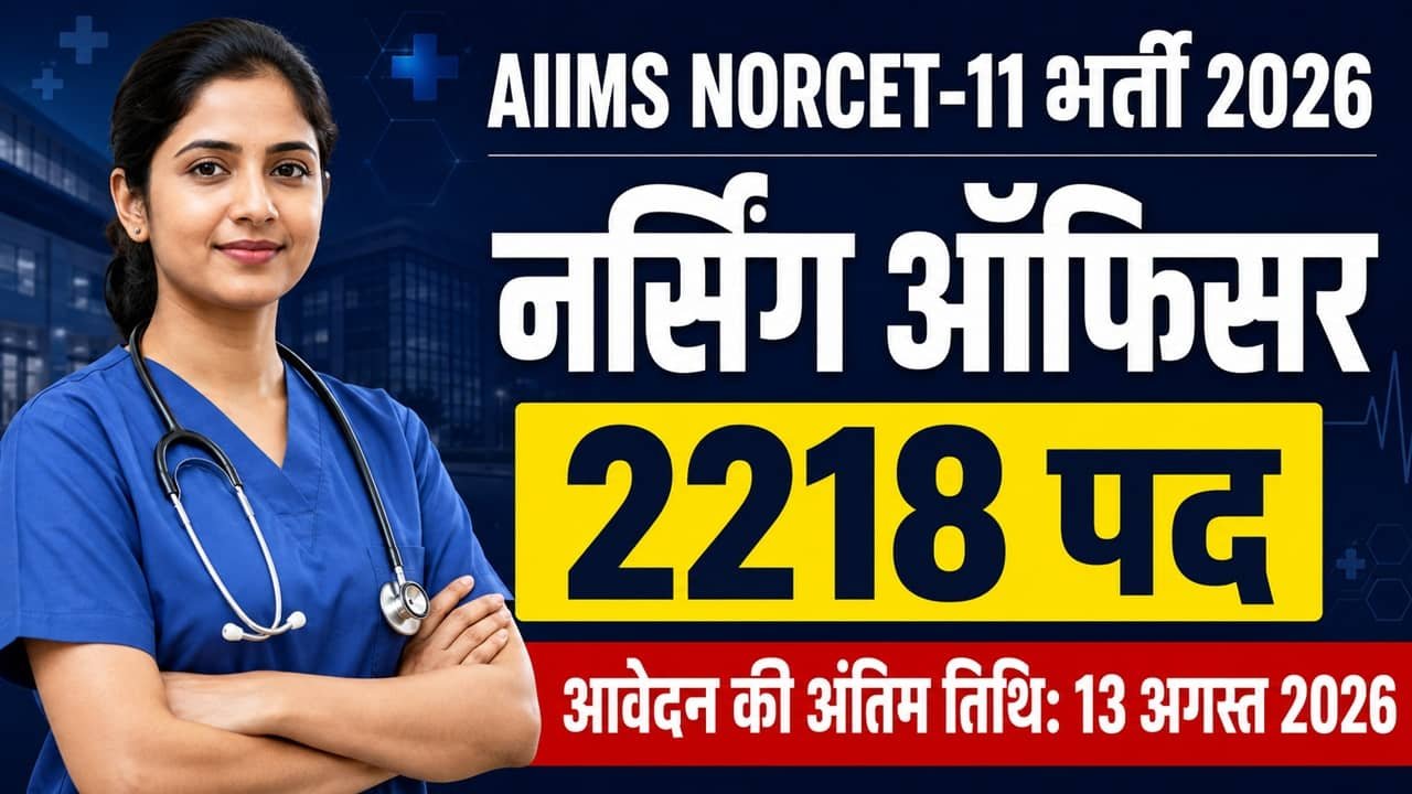 AIIMS NORCET 11 Recruitment 2026