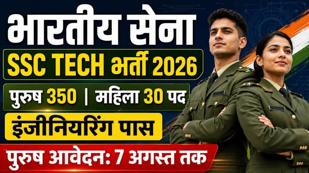 Indian Army SSC Tech Recruitment 2026