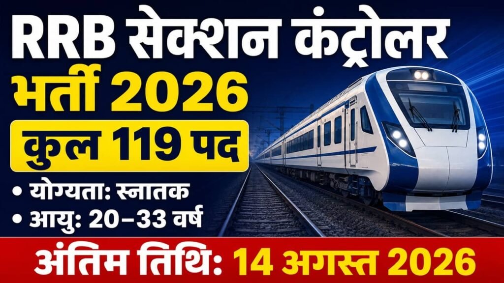 RRB Section Controller Recruitment 2026