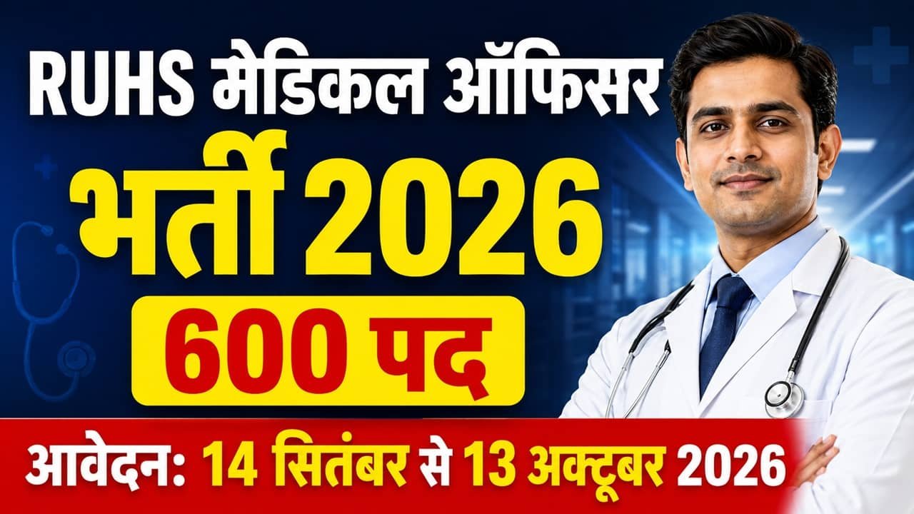 RUHS Medical Officer Recruitment 2026