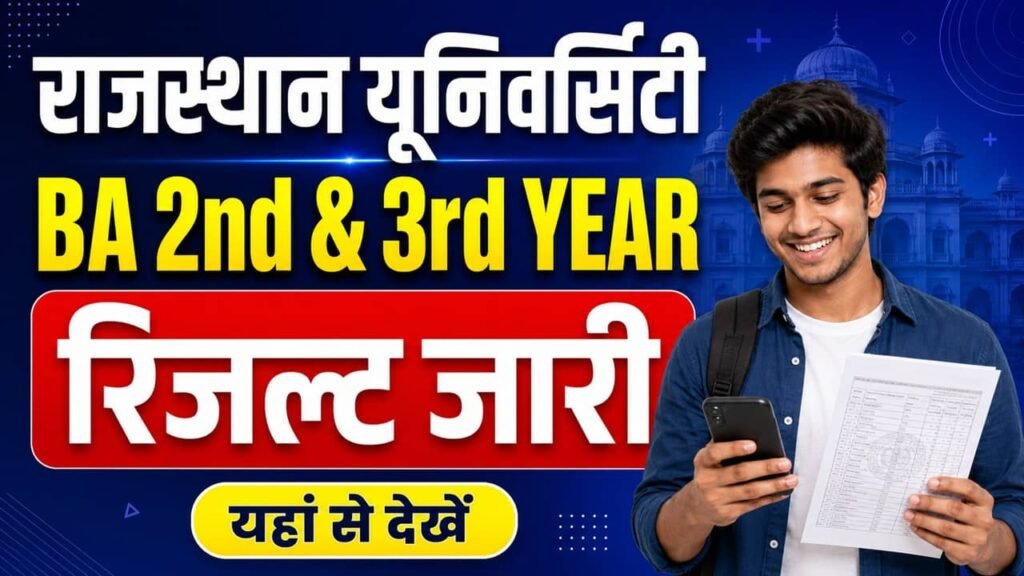 Rajasthan University BA Result 2026
