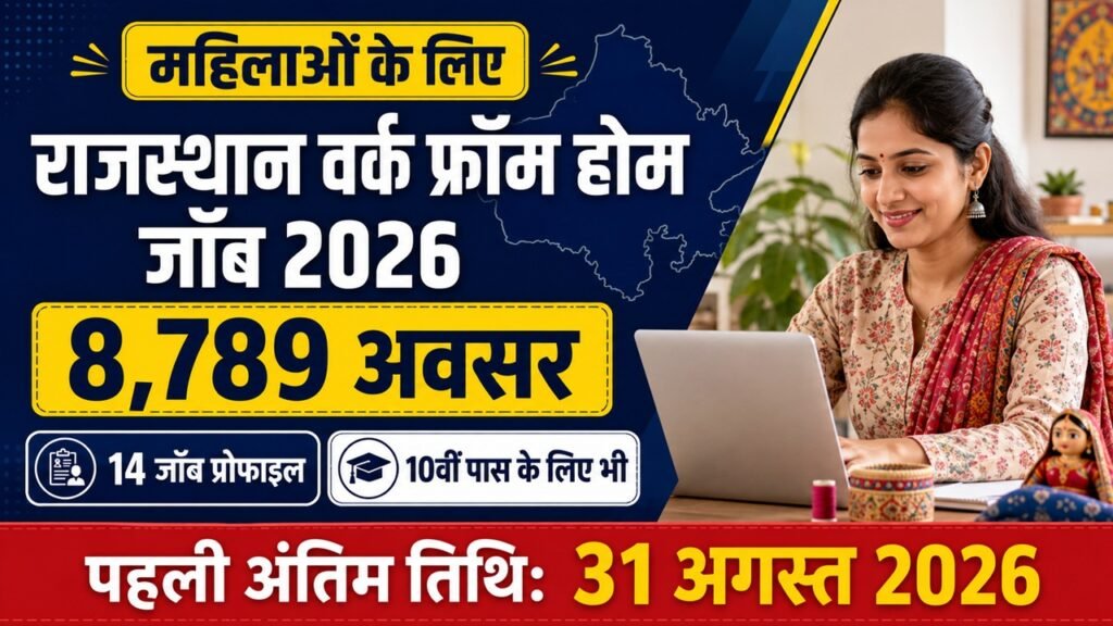Rajasthan Work From Home Vacancy 2026