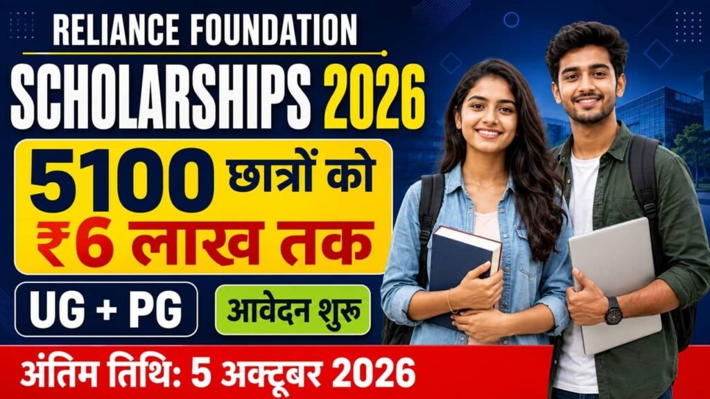 Reliance Foundation Scholarships 2026-27