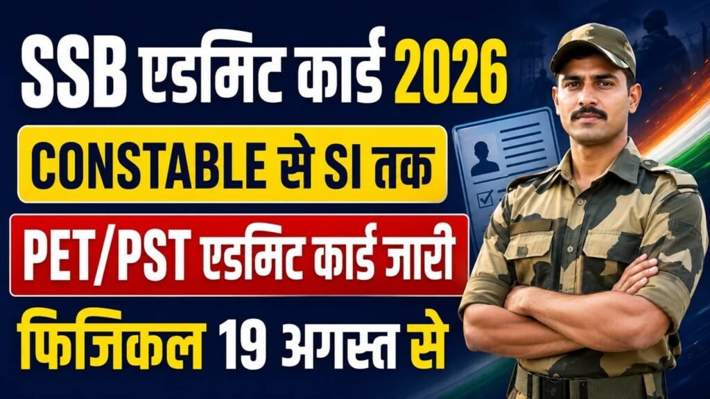 SSB Admit Card 2026
