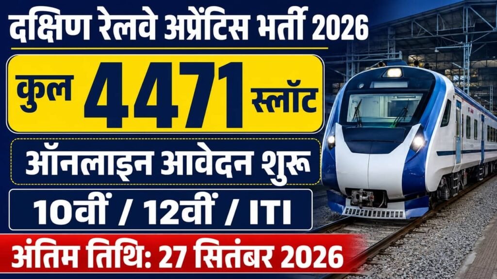 Southern Railway Apprentice Recruitment 2026