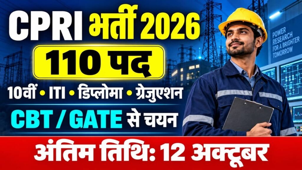 CPRI Recruitment 2026