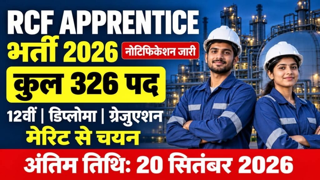 RCF Apprentice Recruitment 2026