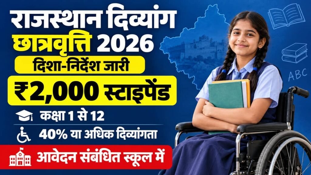 Rajasthan Divyang Scholarship 2026