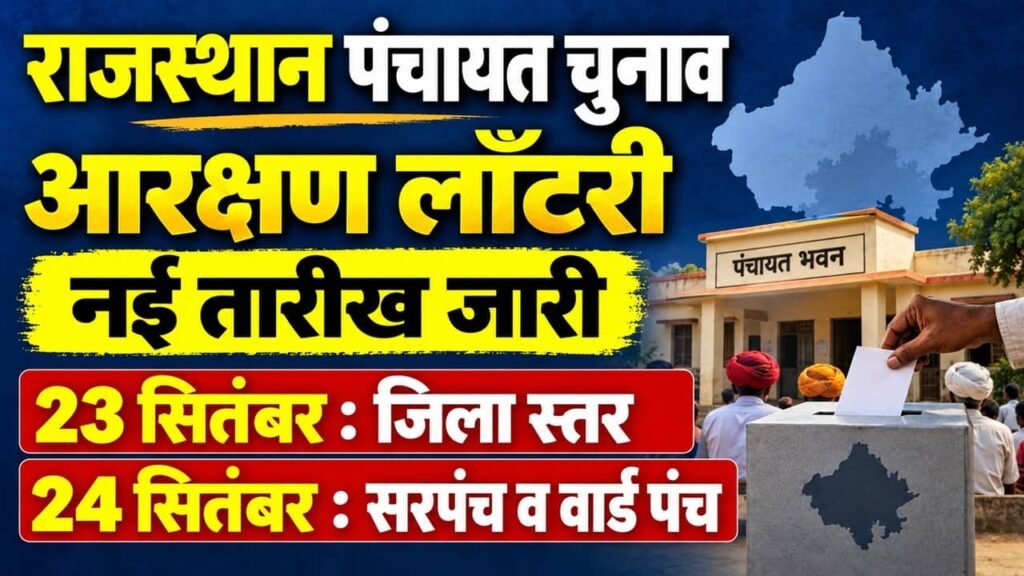 Rajasthan Panchayati Raj Chunav Lottery 2026