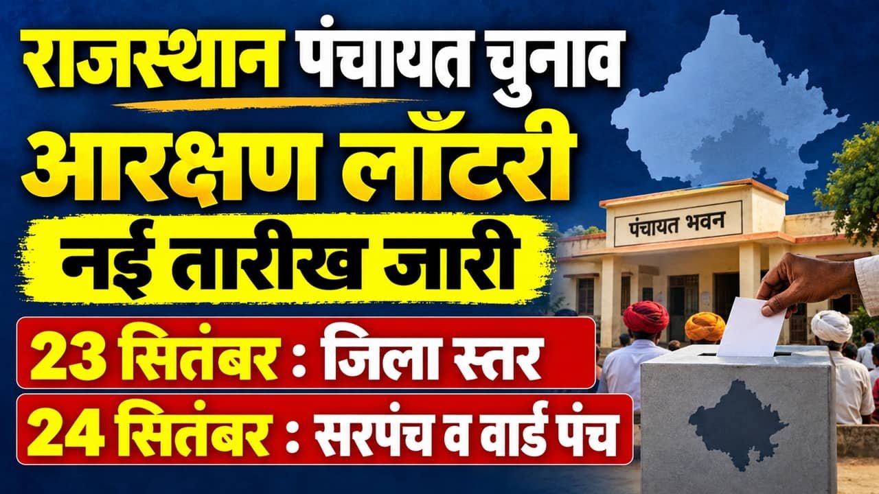 Rajasthan Panchayati Raj Chunav Lottery 2026