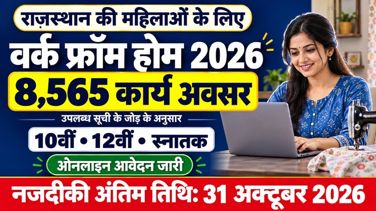 Rajasthan Work From Home Vacancy 2026
