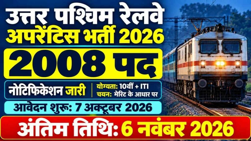 RRC NWR Apprentice Recruitment 2026 27