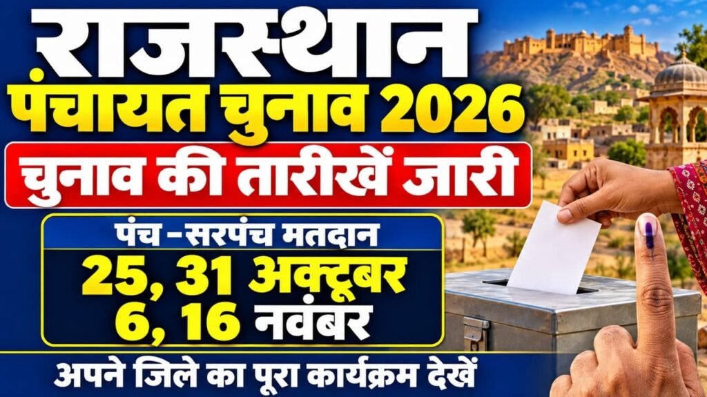 Rajasthan Panchayat Election Date 2026